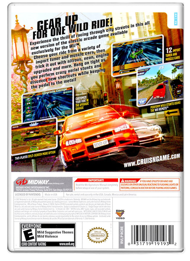 Cruis'n - Nintendo Wii (Refurbished)