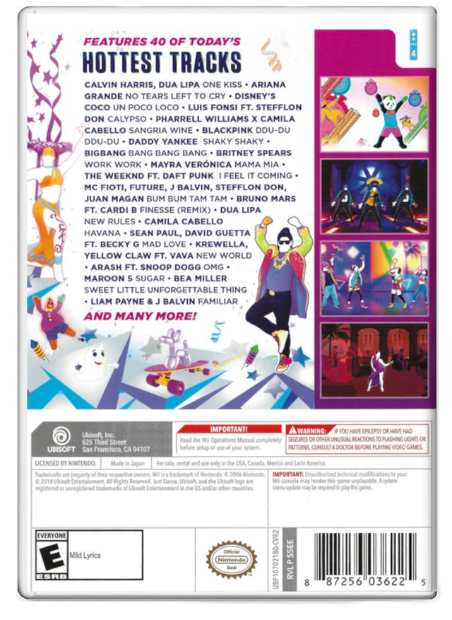 Just Dance 2019 - Nintendo Wii (Refurbished)