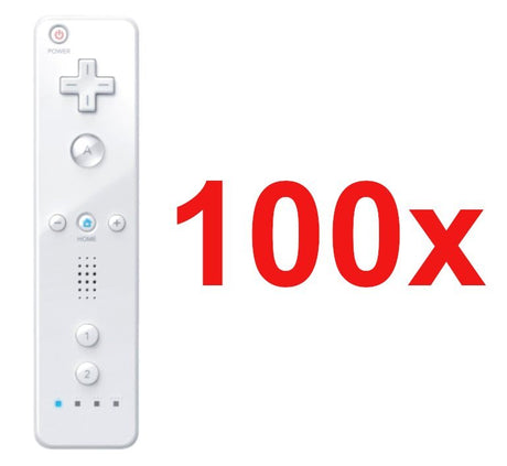 Wii Replacement Accessories Bundle White by Voomwa [100 Pack]