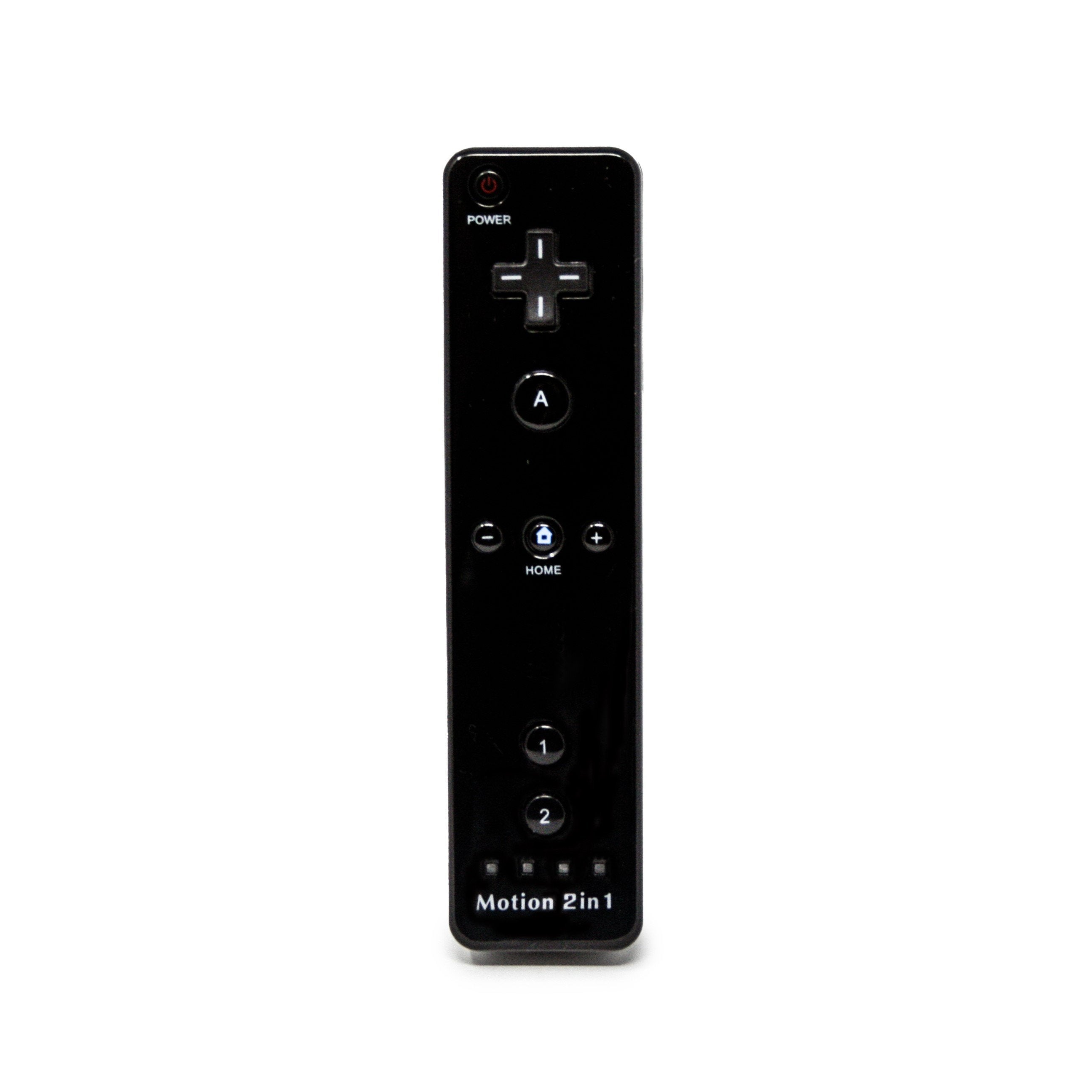 Wii Remote Black by Voomwa - Motion Plus Compatible