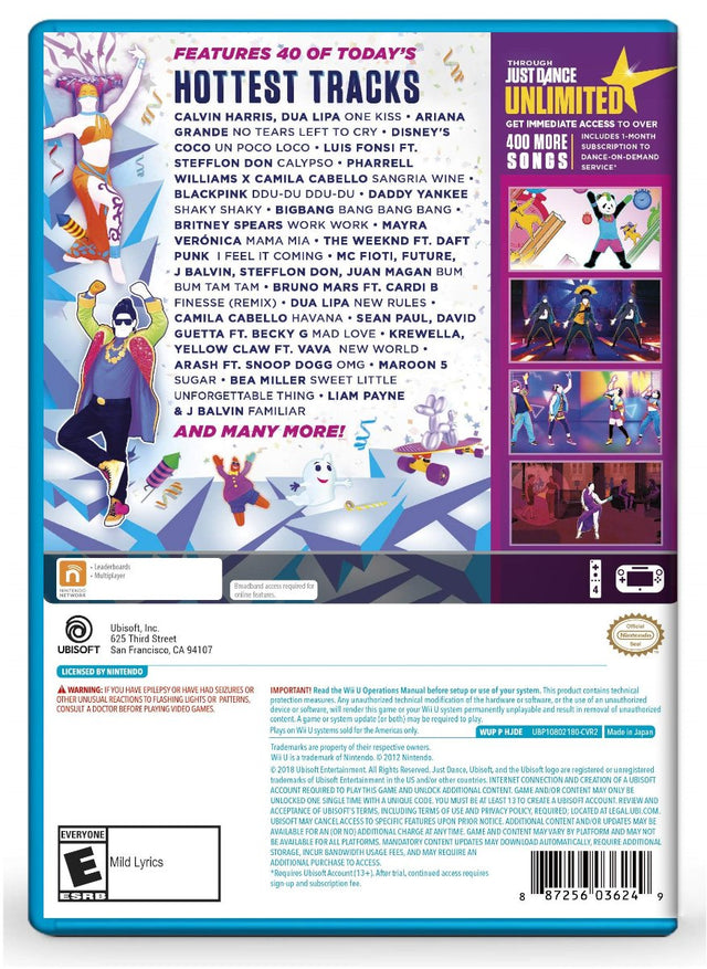 Just Dance 2019 - Nintendo Wii U (Refurbished)
