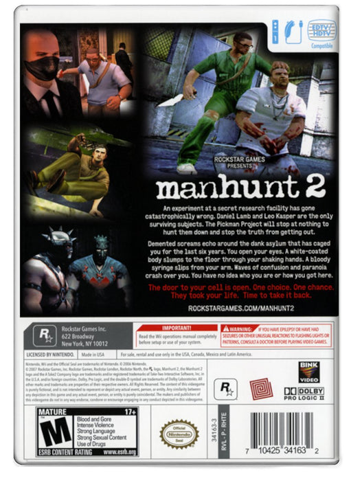 Manhunt 2 - Nintendo Wii (Refurbished)