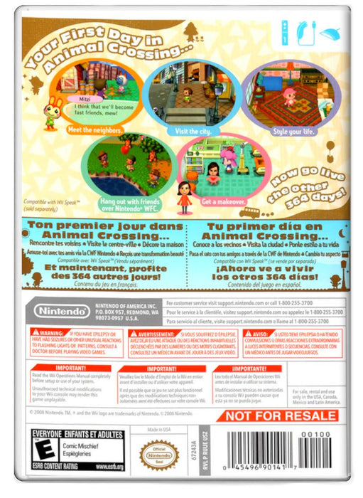 Animal Crossing City Folk - Nintendo Wii (Refurbished)