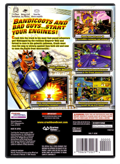 Crash Nitro Kart - Nintendo GameCube (Refurbished)