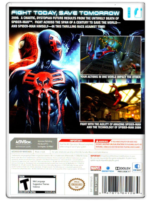 Spiderman: The Edge of Time - Nintendo Wii (Refurbished)