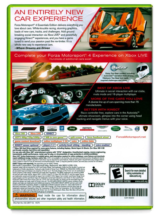 Forza Motorsport 4 - Xbox 360 (Refurbished)