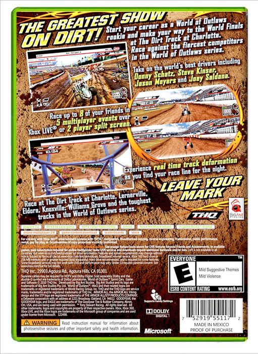 World Of Outlaws Sprint Cars - Xbox 360 (Refurbished)