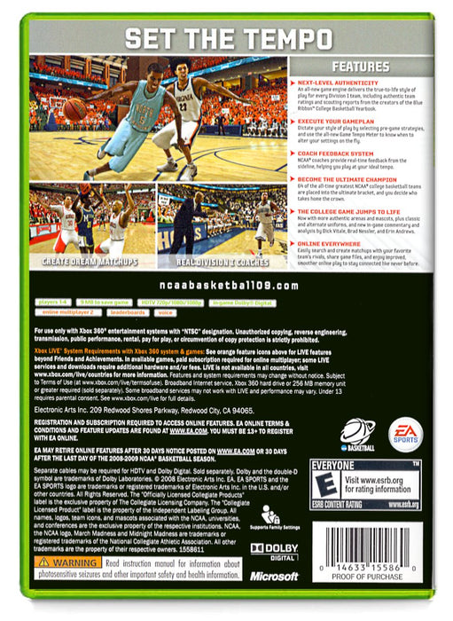 NCAA Basketball 09 - Xbox 360 (Refurbished)