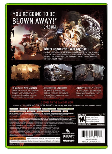 gears of war 2 xbox 360 Gears of War 2