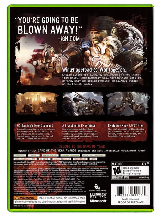 Gears of War 2 - Xbox 360 (Refurbished)