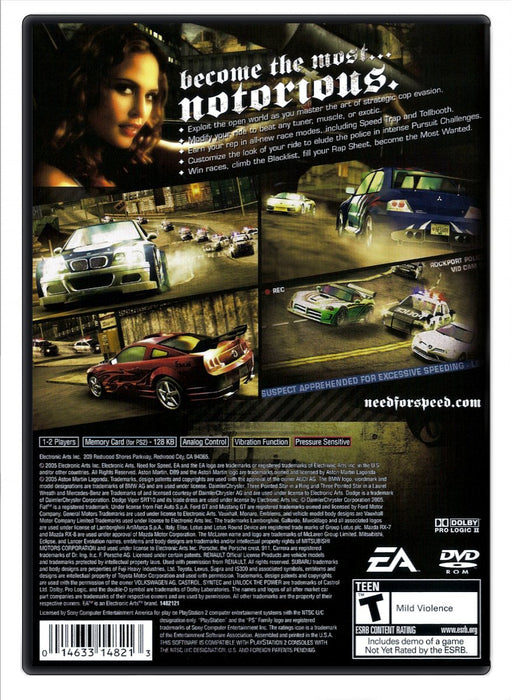 Need for Speed: Most Wanted -  PlayStation 2 (Refurbished)