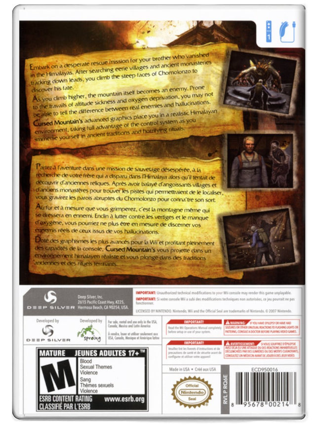 Cursed Mountain - Nintendo Wii (Refurbished)