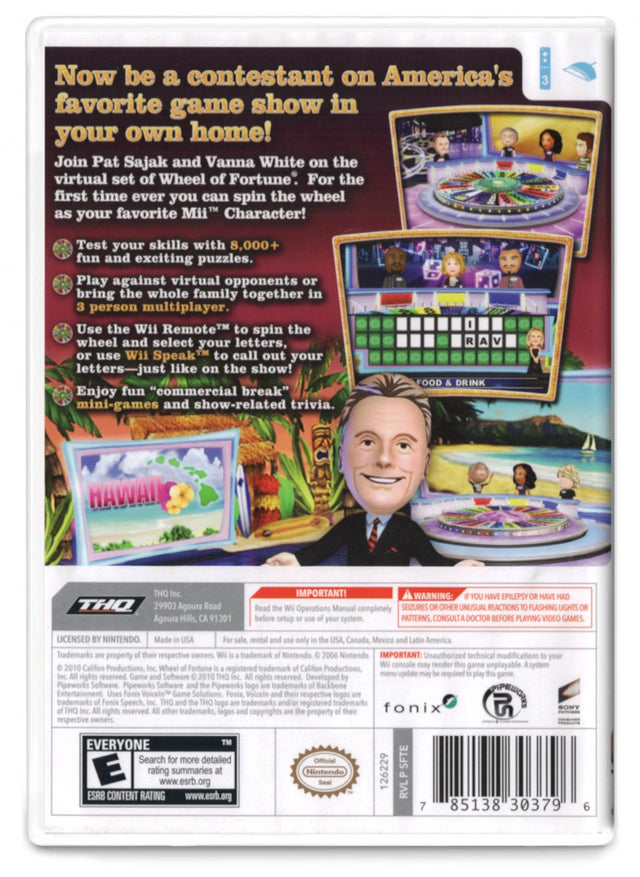 Wheel of Fortune - Nintendo Wii (Refurbished)