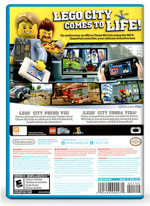 Lego City: Undercover - Nintendo Wii U (Refurbished)