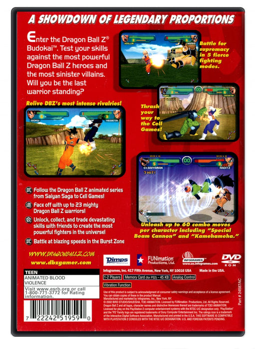 Dragon Ball Z Budokai - PlayStation 2 (Refurbished)