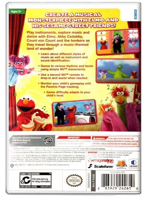 Sesame Street: Elmos Musical Monsterpiece - Nintendo Wii (Refurbished)