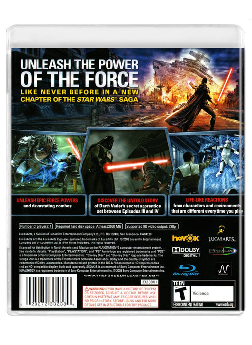 Star Wars: The Force Unleashed - PlayStation 3 (Refurbished)