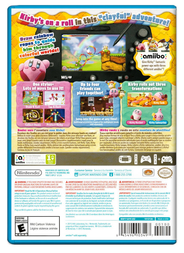 Kirby and the Rainbow Curse - Nintendo Wii U (Refurbished)