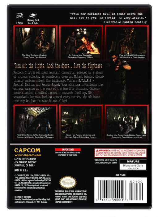 Resident Evil - Nintendo GameCube (Refurbished)