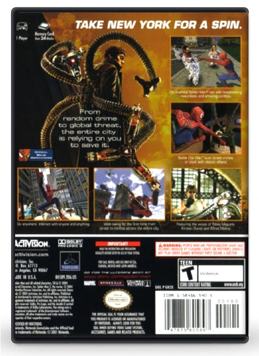 Spider-Man 2 - Nintendo GameCube (Refurbished)