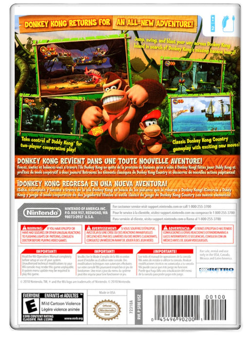 Donkey Kong Country Returns - Nintendo Wii (Refurbished)