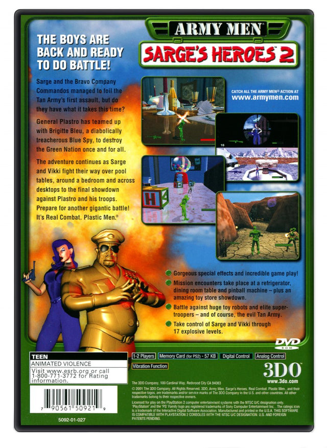 Army Men: Sarge's Heroes 2 - PlayStation 2 (Refurbished)