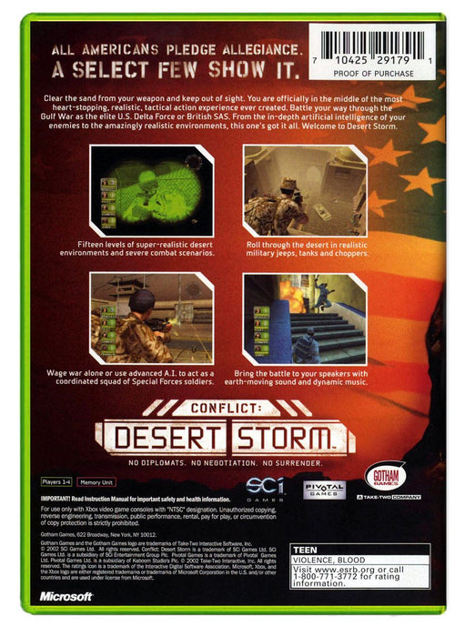 Conflict Desert Storm - Xbox Original (Refurbished)