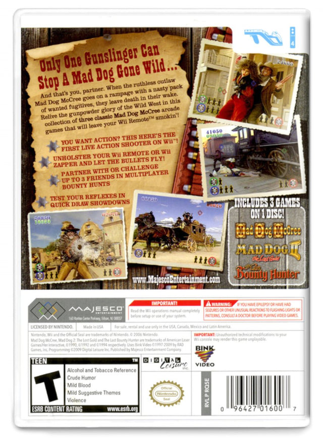 Mad Dog McCree Gunslinger Pack - Nintendo Wii (Refurbished)