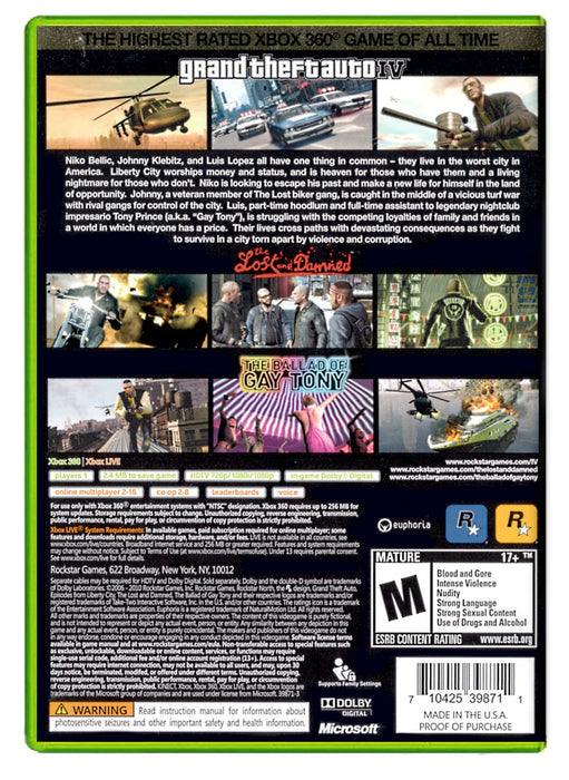 Grand Theft Auto IV & Episodes from Liberty City: The Complete Edition - Xbox 360 (Refurbished)