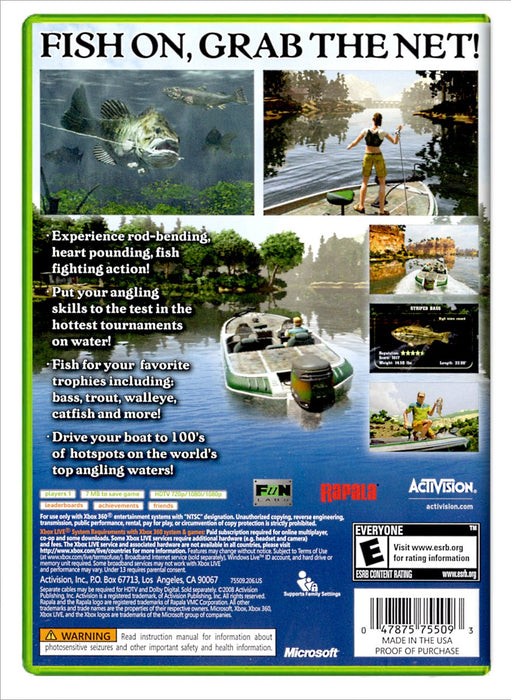Rapala Fishing Frenzy 2009 - Xbox 360 (Refurbished)
