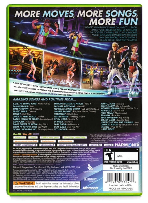 Dance Central 2 - Xbox 360 (Refurbished)