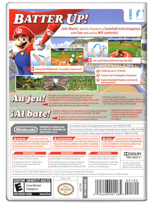 Mario Super Sluggers - Nintendo Wii (Refurbished)