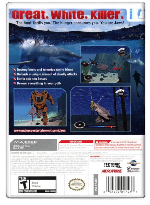 Jaws Ultimate Predator - Nintendo Wii (Refurbished)