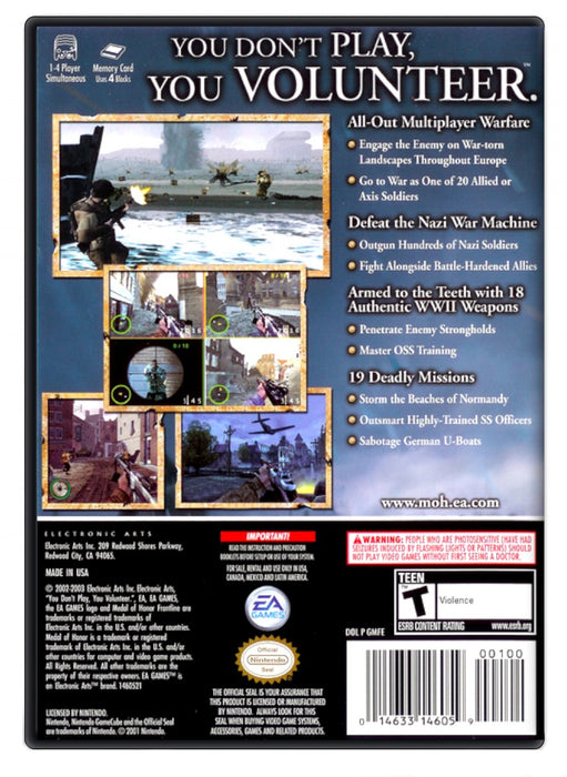 Medal of Honor: Frontline - Nintendo GameCube (Refurbished)