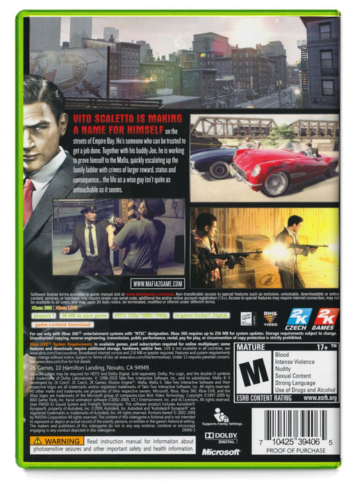 Mafia II - Xbox 360 (Refurbished)