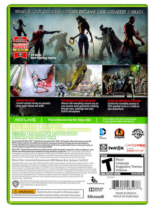 Injustice: Gods Among Us - Xbox 360 (Refurbished)