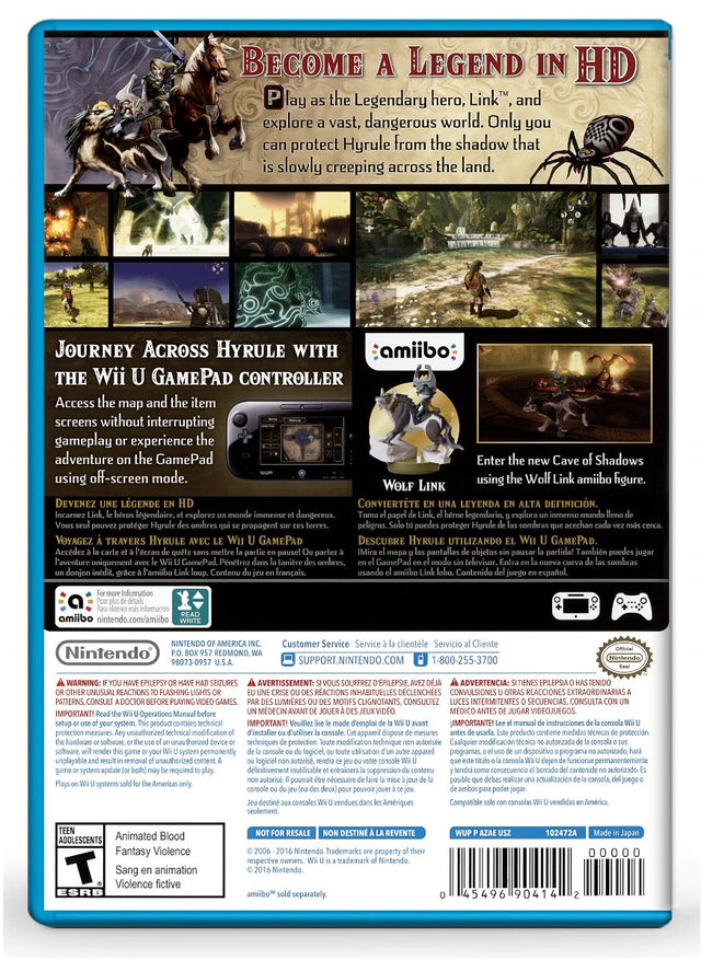 Legend of Zelda Twilight Princess HD - Nintendo Wii U (Refurbished)