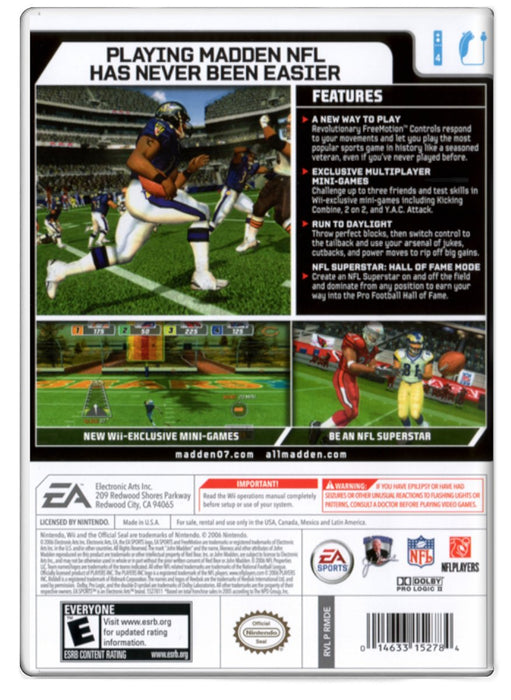 Madden NFL 07 - Nintendo Wii (Refurbished)