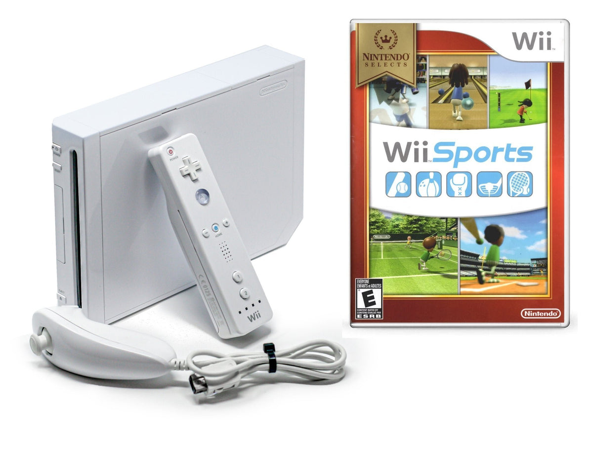 Nintendo Wii Console White - Wii Sports (Refurbished - Very Good