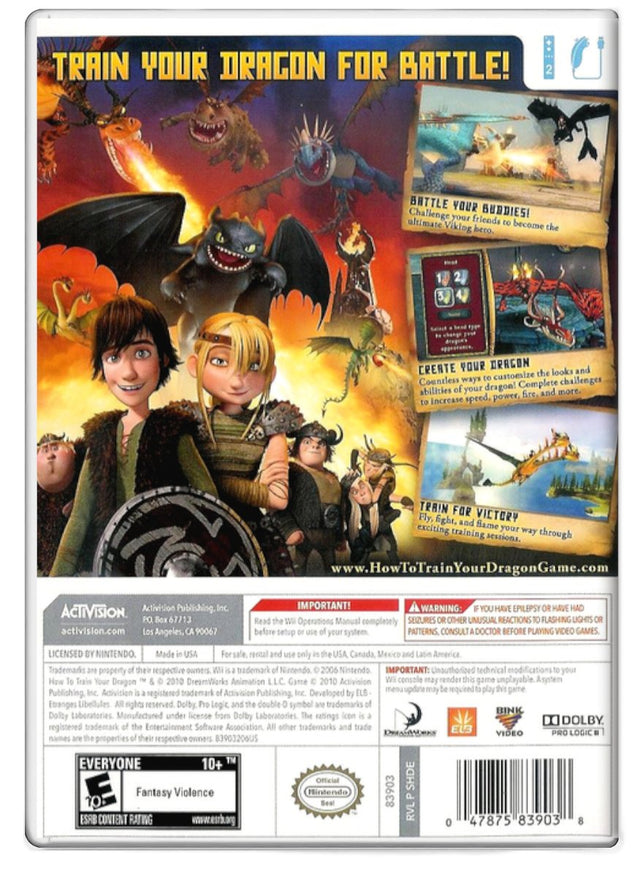 How to Train Your Dragon - Nintendo Wii (Refurbished)