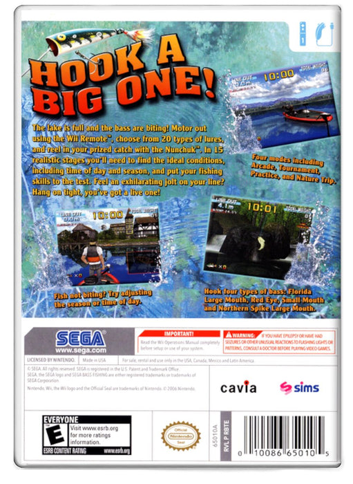 Sega Bass Fishing - Nintendo Wii (Refurbished)