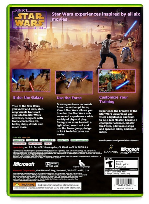 Kinect Star Wars - Xbox 360 (Refurbished)