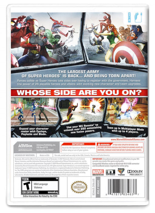 Marvel Ultimate Alliance 2 - Nintendo Wii (Refurbished)