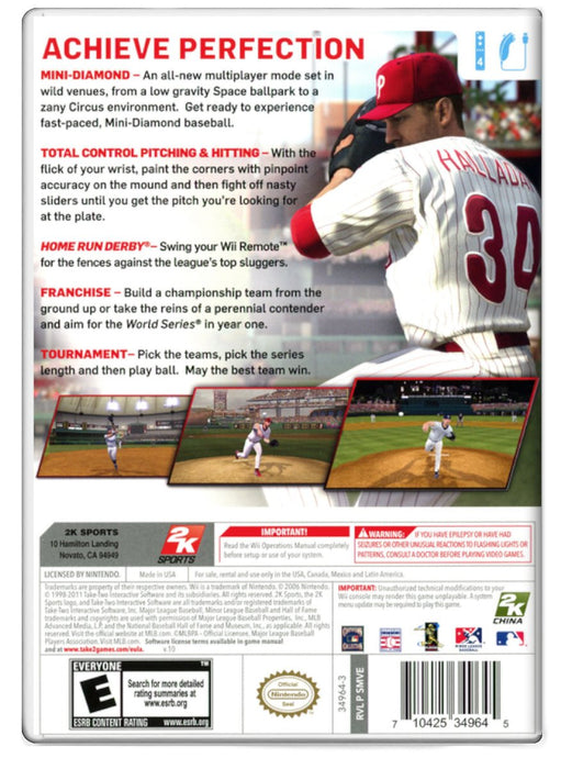 Major League Baseball 2K11 - Nintendo Wii (Refurbished)