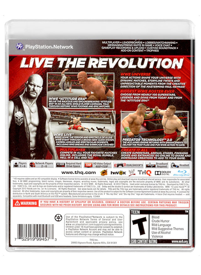 WWE 13 - PlayStation 3 (Refurbished)