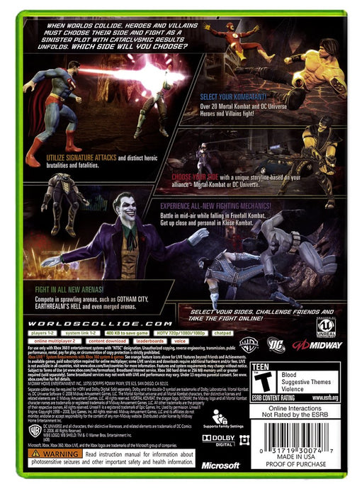 Mortal Kombat vs. DC Universe - Xbox 360 (Refurbished)