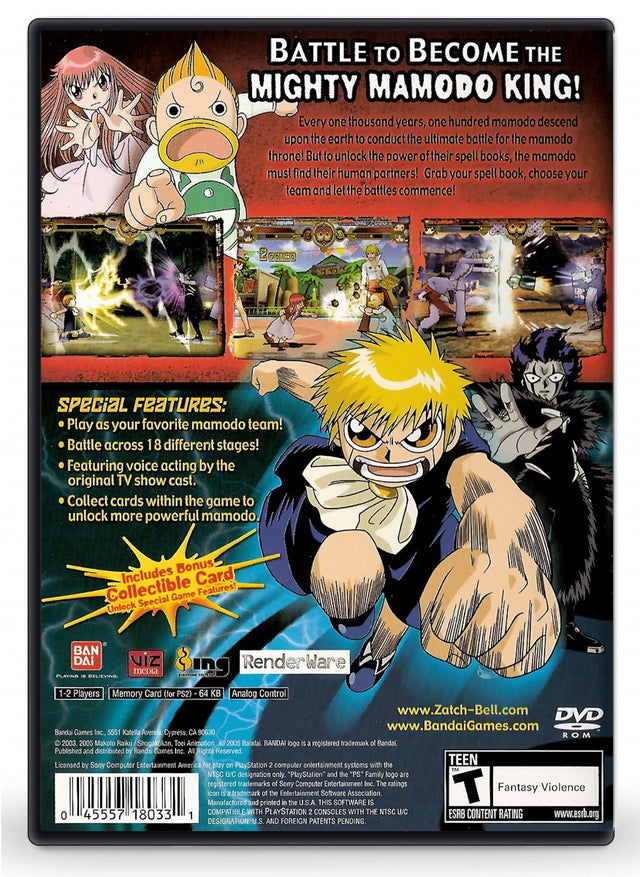 ZatchBell! Mamodo Fury - PlayStation 2 (Refurbished)