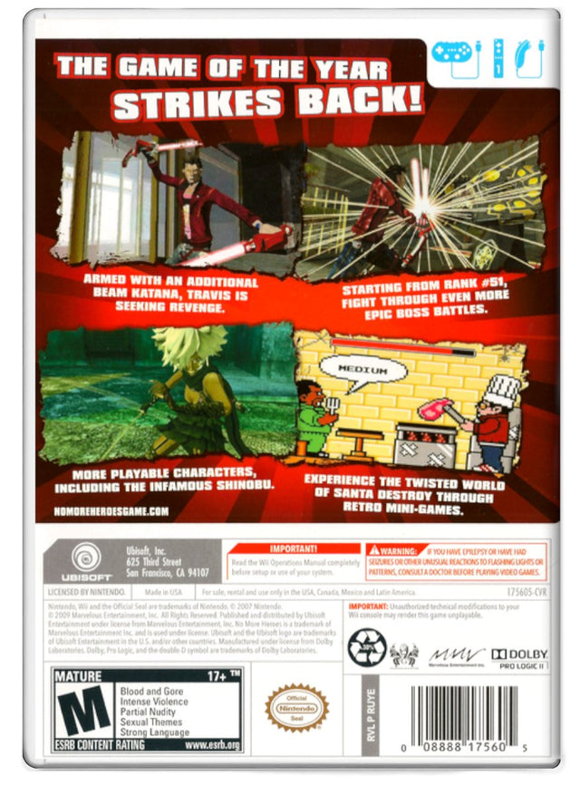 No More Heroes 2 Desperate Struggle - Nintendo Wii (Refurbished)