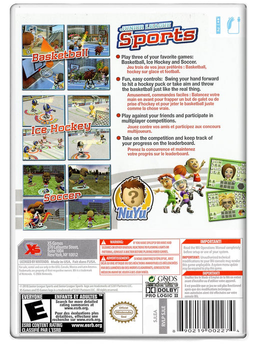 Junior League Sports - Nintendo Wii (Refurbished)