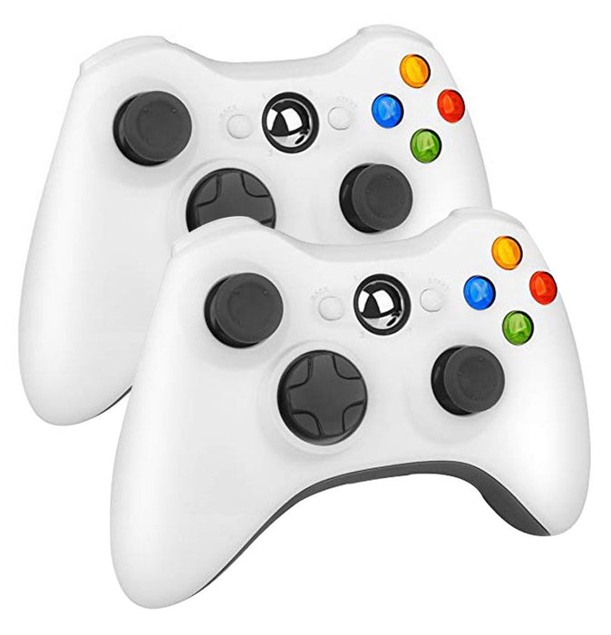 Xbox 360 Wireless Controller White by Voomwa [2 Pack]